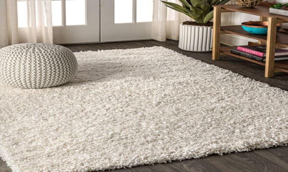 Can shaggy rugs be used in auditoriums